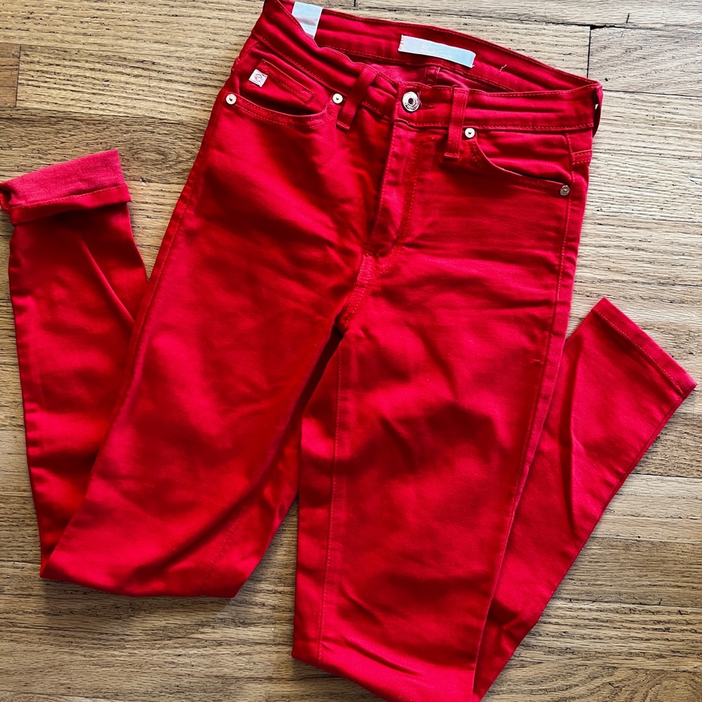 KanCan high waist red skinny jeans size 24